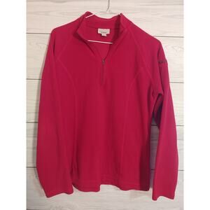 Womens LL Bean Fleece Pullover sz M